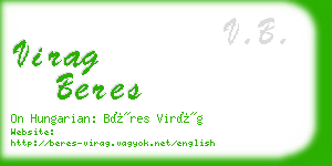 virag beres business card